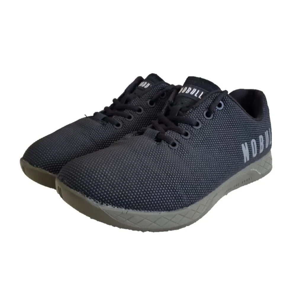 Nobull Super Fabric Shoes Black Running Sneakers Trainers Men's Sz 8 WOM Sz 9.5